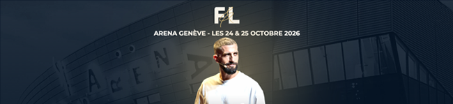 Jody Cavalié devant l'Arena de Genève, les 24 et 25 octobre 2026